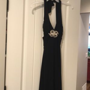 Black prom bridesmaid dress